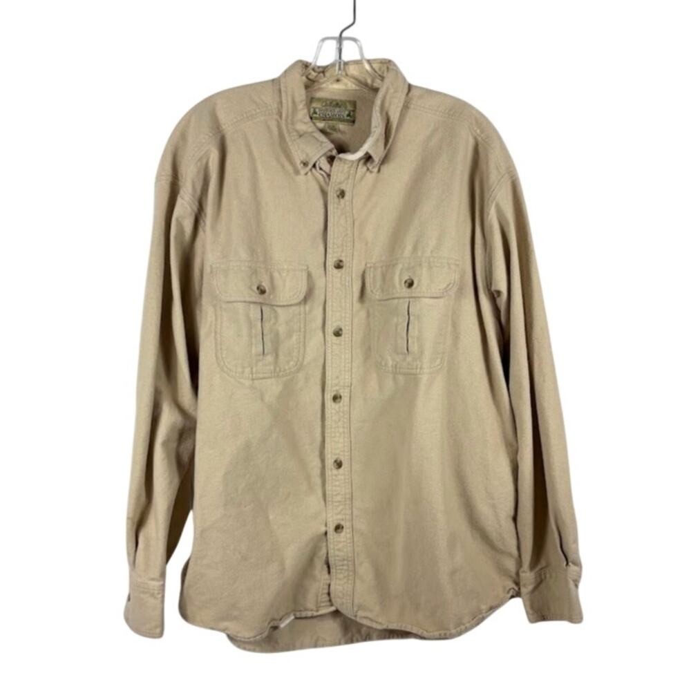 CABELA'S XL Deerskin Soft Chamois Button Up